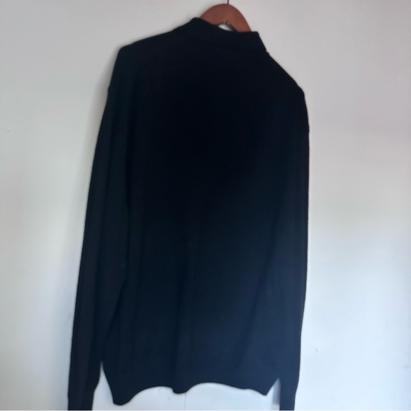 PRINCIPE Italian Merino Wool Fine Mens Sz XL /54 Sweater Shirt black - Picture 8 of 10